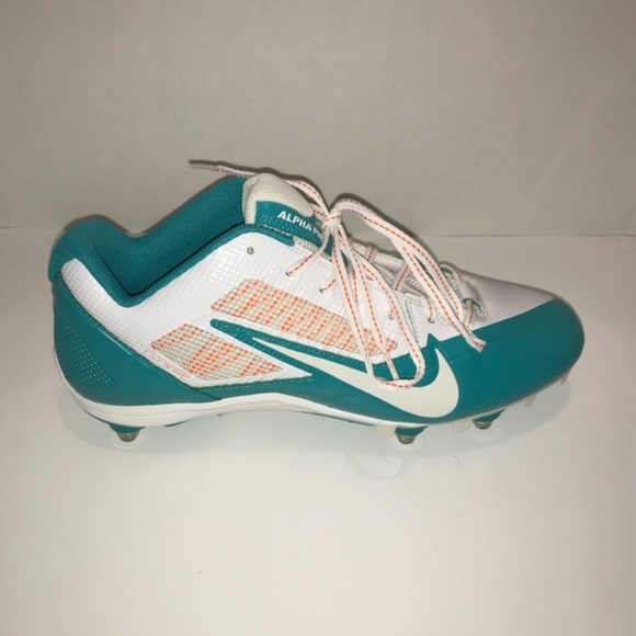 Nike | Shoes | Miami Dolphins Nike Mens Alpha Pro Flywire Cleats | Poshmark